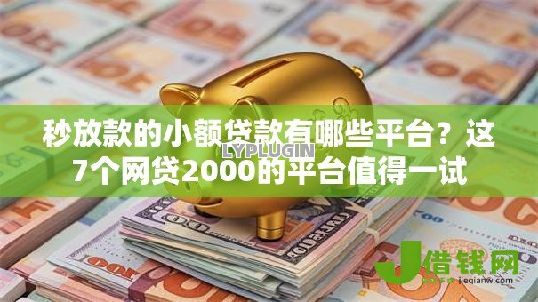 秒放款的小额贷款有哪些平台?这7个网贷2000的平台值得一试 秒放款的小额贷款有哪些平台?这7个网贷2000的平台值得一试