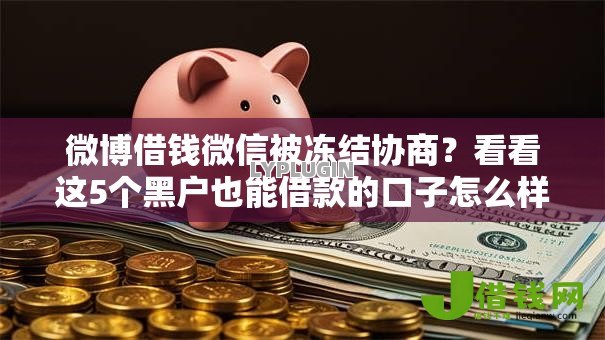 微博借钱微信被冻结协商？看看这5个黑户也能借款的口子怎么样