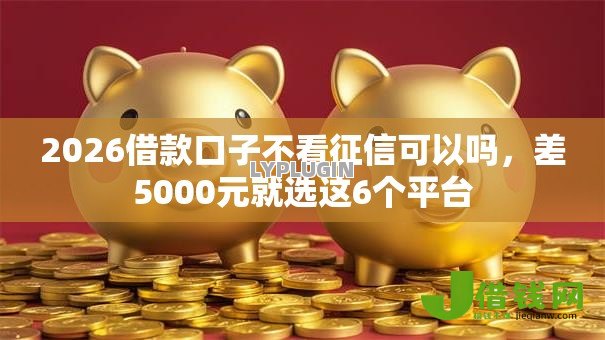 2026借款口子不看征信可以吗，差5000元就选这6个平台