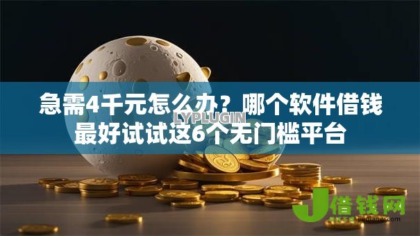 急需4千元怎么办？哪个软件借钱最好试试这6个无门槛平台