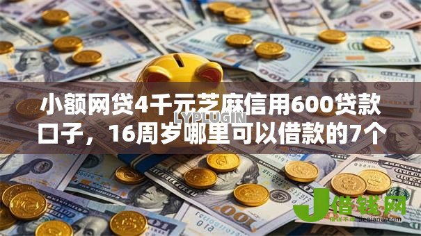小额网贷4千元芝麻信用600贷款口子，16周岁哪里可以借款的7个平台介绍