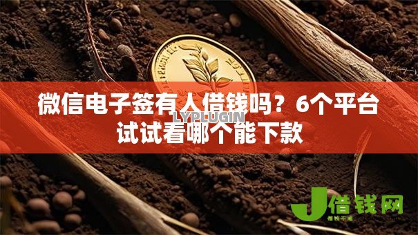 微信电子签有人借钱吗?6个平台试试看哪个能下款 微信电子签有人借钱吗?6个平台试试看哪个能下款