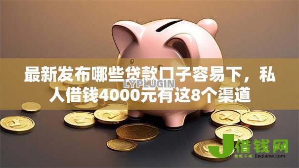 最新发布哪些贷款口子容易下，私人借钱4000元有这8个渠道