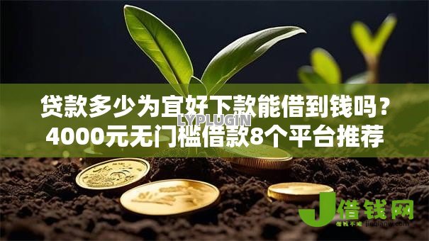贷款多少为宜好下款能借到钱吗？4000元无门槛借款8个平台推荐