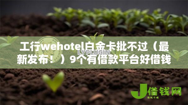工行wehotel白金卡批不过(最新发布!)9个有借款平台好借钱 工行wehotel白金卡批不过(最新发布!)9个有借款平台好借钱