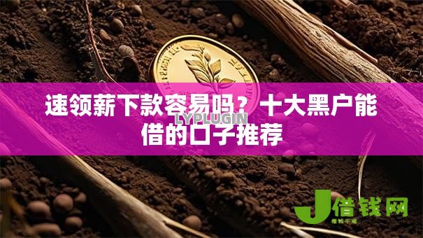 速领薪下款容易吗?十大黑户能借的口子推荐 速领薪下款容易吗?十大黑户能借的口子推荐