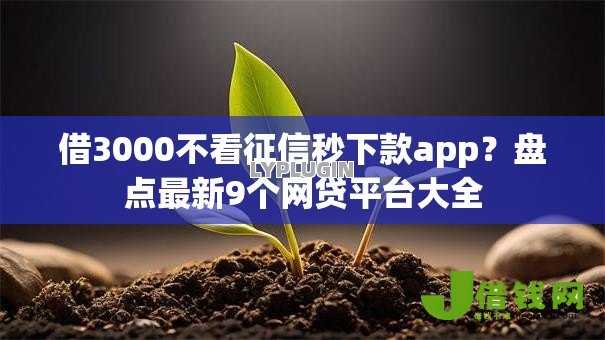 借3000不看征信秒下款app?盘点最新9个网贷平台大全 借3000不看征信秒下款app?盘点最新9个网贷平台大全