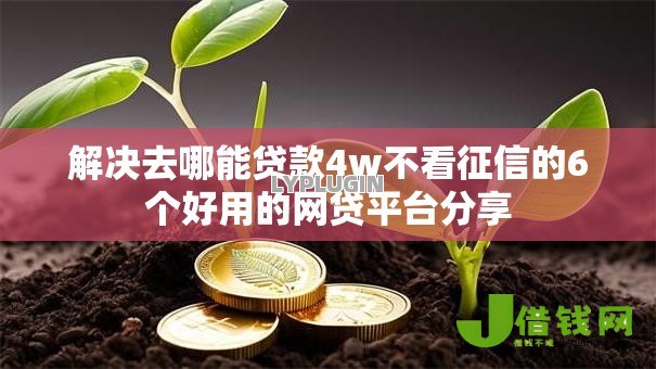 解决去哪能贷款4w不看征信的6个好用的网贷平台分享 解决去哪能贷款4w不看征信的6个好用的网贷平台分享