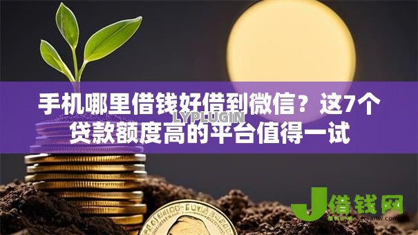 手机哪里借钱好借到微信？这7个贷款额度高的平台值得一试