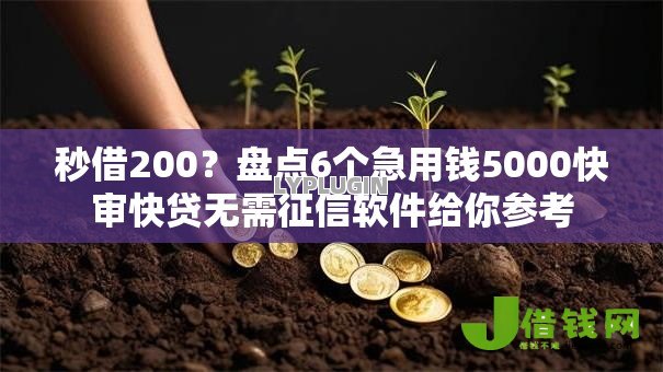 秒借200?盘点6个急用钱5000快审快贷无需征信软件给你参考 秒借200?盘点6个急用钱5000快审快贷无需征信软件给你参考