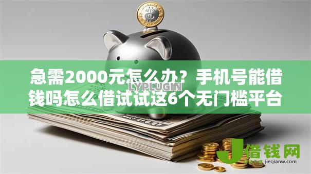 急需2000元怎么办?手机号能借钱吗怎么借试试这6个无门槛平台 急需2000元怎么办?手机号能借钱吗怎么借试试这6个无门槛平台