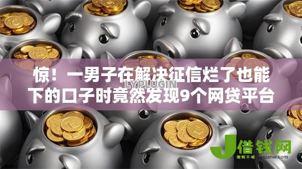 惊！一男子在解决征信烂了也能下的口子时竟然发现9个网贷平台额度高易通过，事后分享了出来