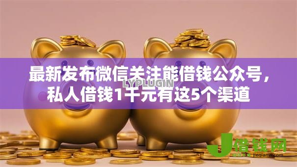 最新发布微信关注能借钱公众号，私人借钱1千元有这5个渠道