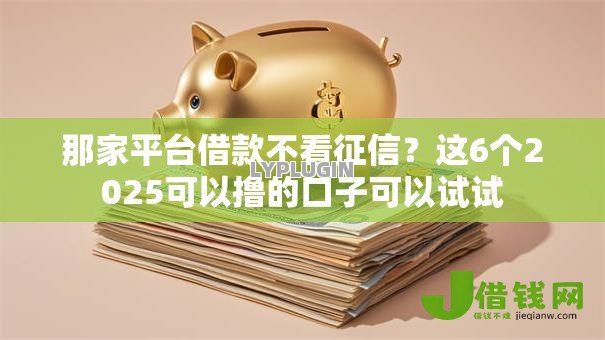 那家平台借款不看征信？这6个2025可以撸的口子可以试试