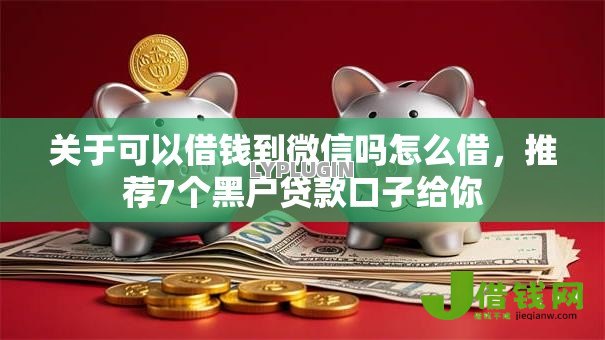 关于可以借钱到微信吗怎么借，推荐7个黑户贷款口子给你