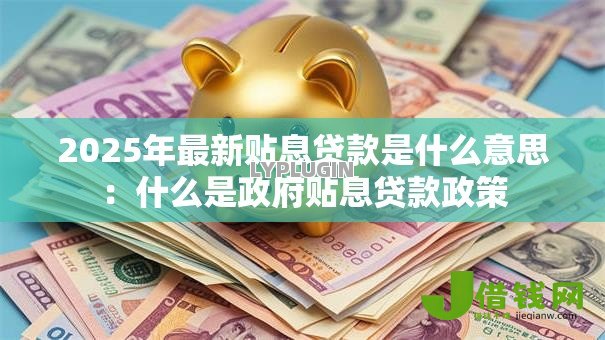 2025年最新贴息贷款是什么意思：什么是政府贴息贷款政策