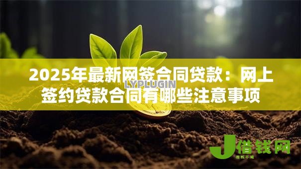 2025年最新网签合同贷款:网上签约贷款合同有哪些注意事项 2025年最新网签合同贷款:网上签约贷款合同有哪些注意事项