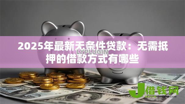 2025年最新无条件贷款:无需抵押的借款方式有哪些 2025年最新无条件贷款:无需抵押的借款方式有哪些