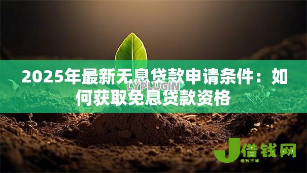 2025年最新无息贷款申请条件:如何获取免息贷款资格 2025年最新无息贷款申请条件:如何获取免息贷款资格