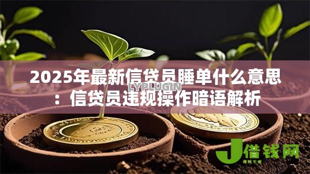 2025年最新信贷员睡单什么意思:信贷员违规操作暗语解析 2025年最新信贷员睡单什么意思:信贷员违规操作暗语解析