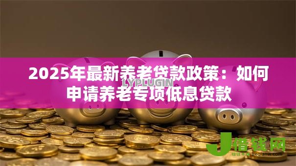 2025年最新养老贷款政策:如何申请养老专项低息贷款 2025年最新养老贷款政策:如何申请养老专项低息贷款