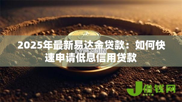 2025年最新易达金贷款:如何快速申请低息信用贷款 2025年最新易达金贷款:如何快速申请低息信用贷款