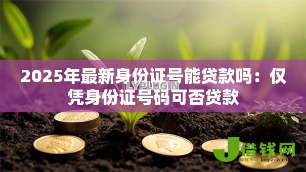 2025年最新身份证号能贷款吗：仅凭身份证号码可否贷款