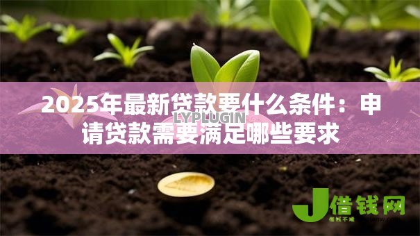 2025年最新贷款要什么条件:申请贷款需要满足哪些要求 2025年最新贷款要什么条件:申请贷款需要满足哪些要求