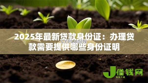 2025年最新贷款身份证：办理贷款需要提供哪些身份证明