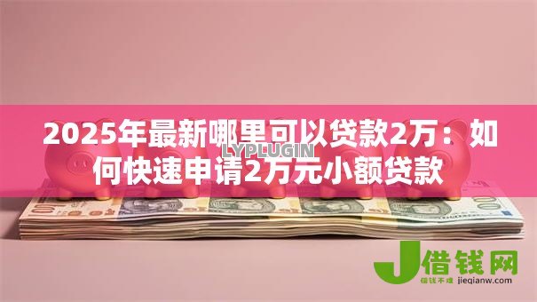 2025年最新哪里可以贷款2万：如何快速申请2万元小额贷款
