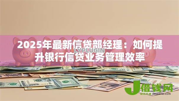 2025年最新信贷部经理:如何提升银行信贷业务管理效率 2025年最新信贷部经理:如何提升银行信贷业务管理效率